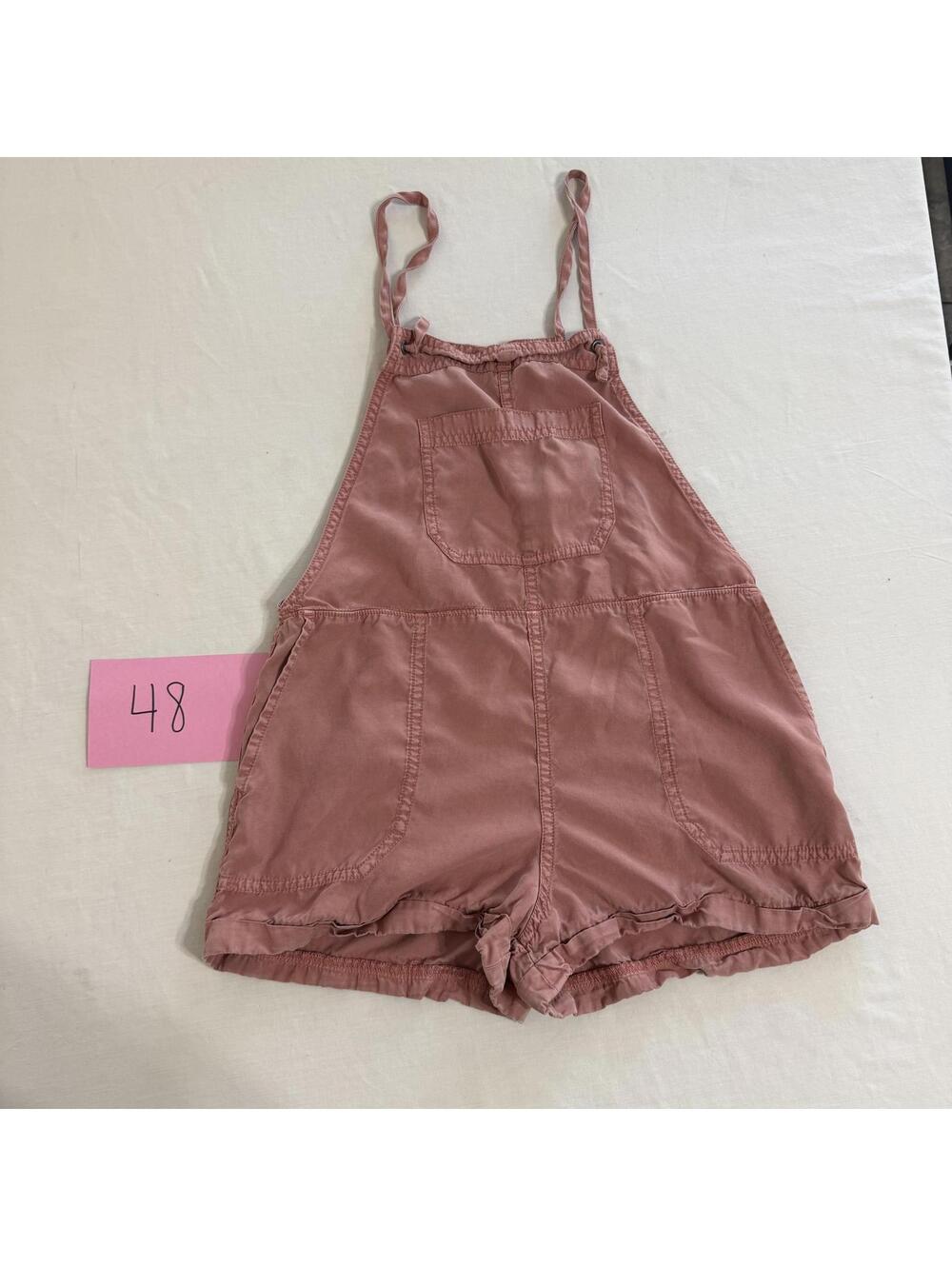 Abercrombie & Fitch Pink Short Overalls Romper Size XXSP